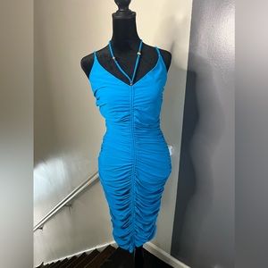 Blue MIDI Dress